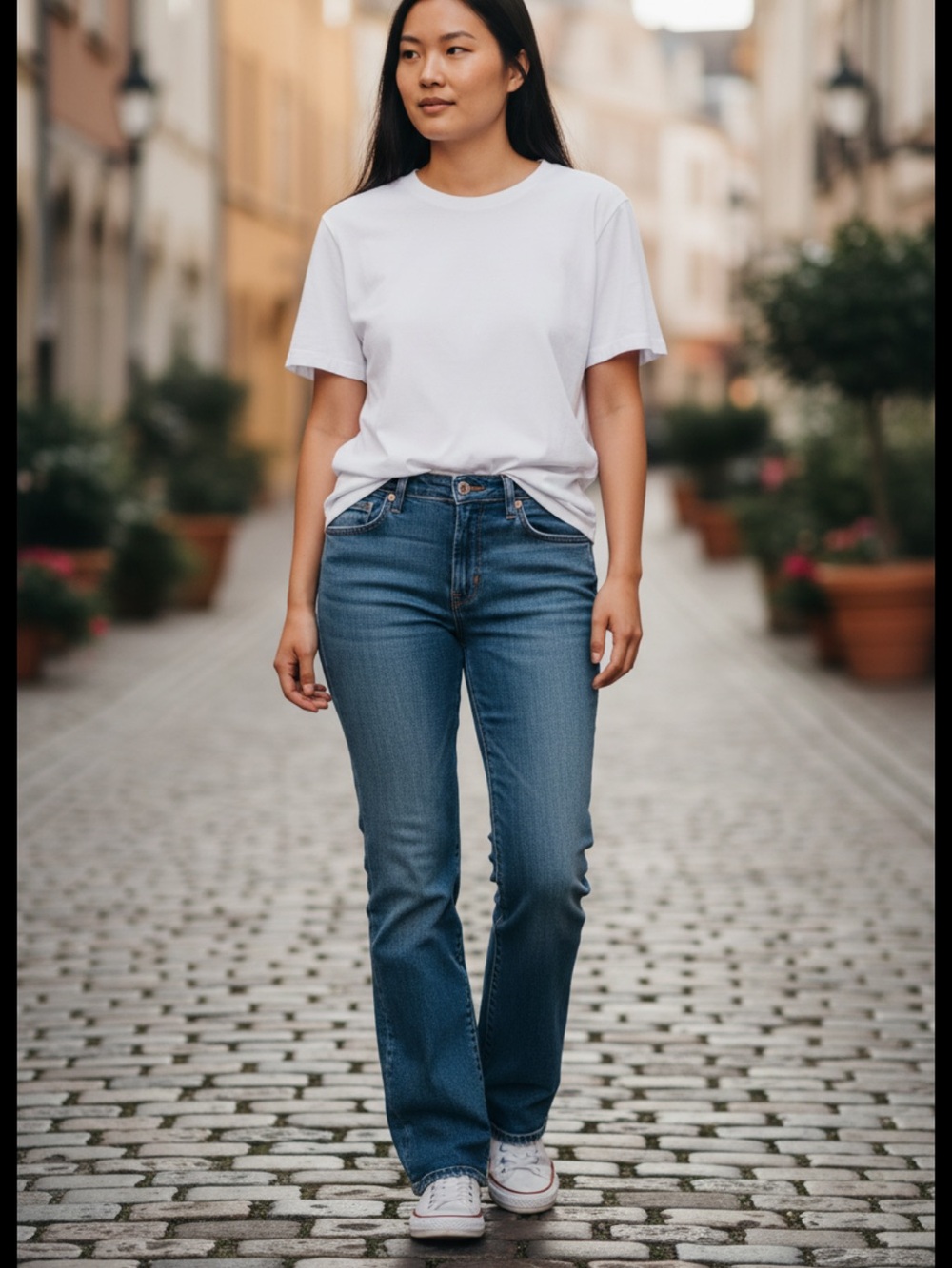 👗Lucky Brand Dark Blue mid rise flare jeans